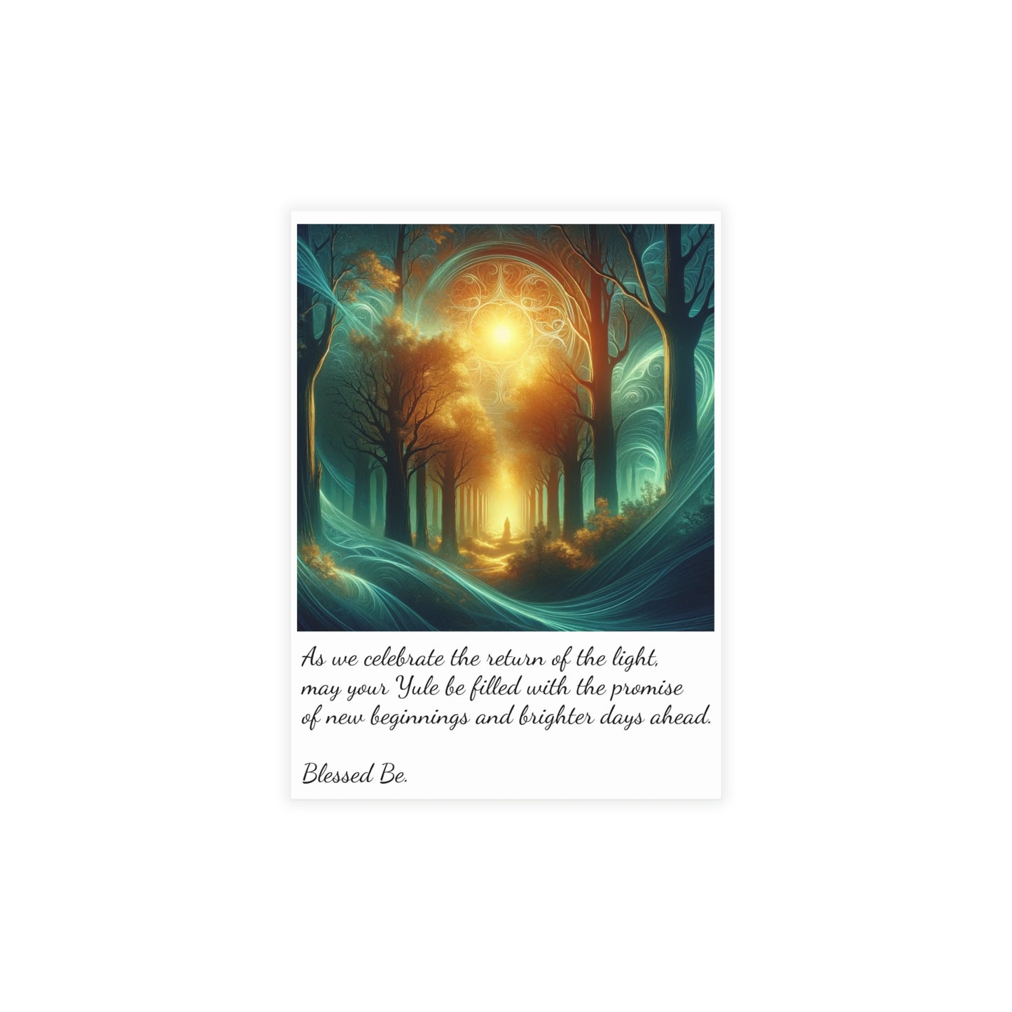 Magical Yuletide Gathering Greeting Cards