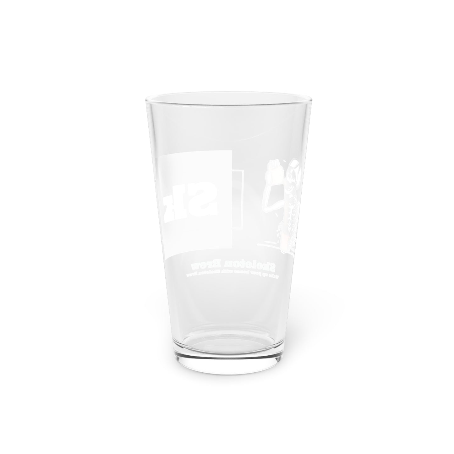 Skeleton Brew Cold Brew Pint Glass, 16oz