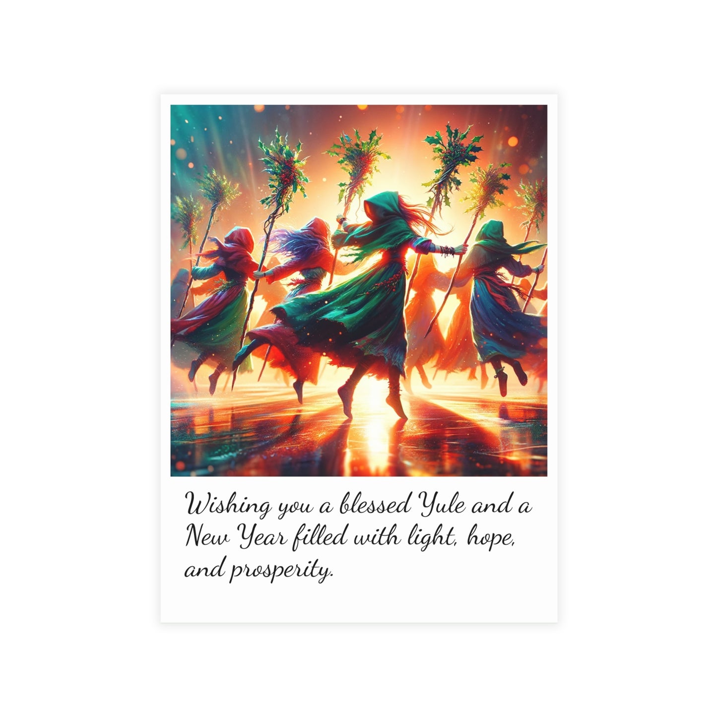 Yuletide Illuminations Greeting Cards