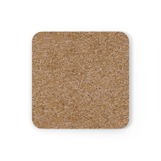 This Cat Bites Fascists Cork Coaster — Political Cat Drink Coaster - Square