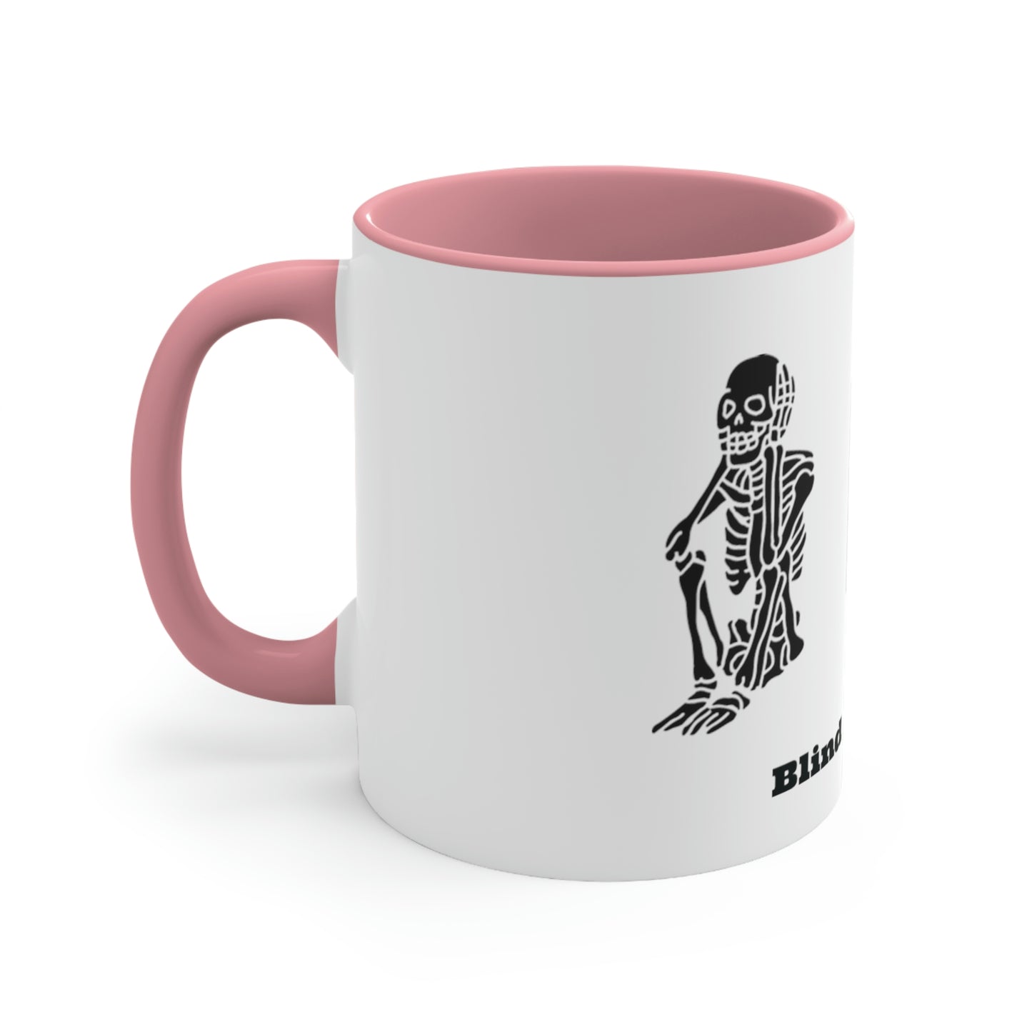Classic Blind Skeleton Accent Coffee Mug, 11oz